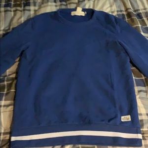Blue crew neck sweater